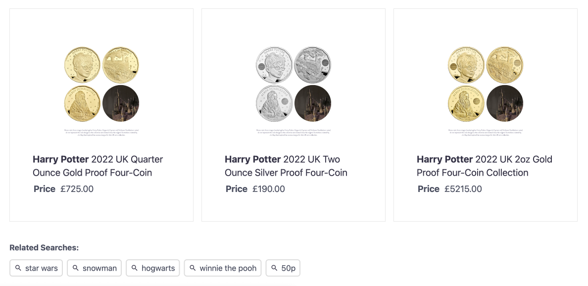 related queries interface